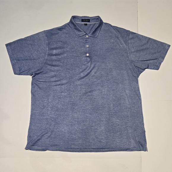 Peter Millar Other - Peter Millar Crown Crafted Polo Mens XL Blue Striped Stretch Golf Performance